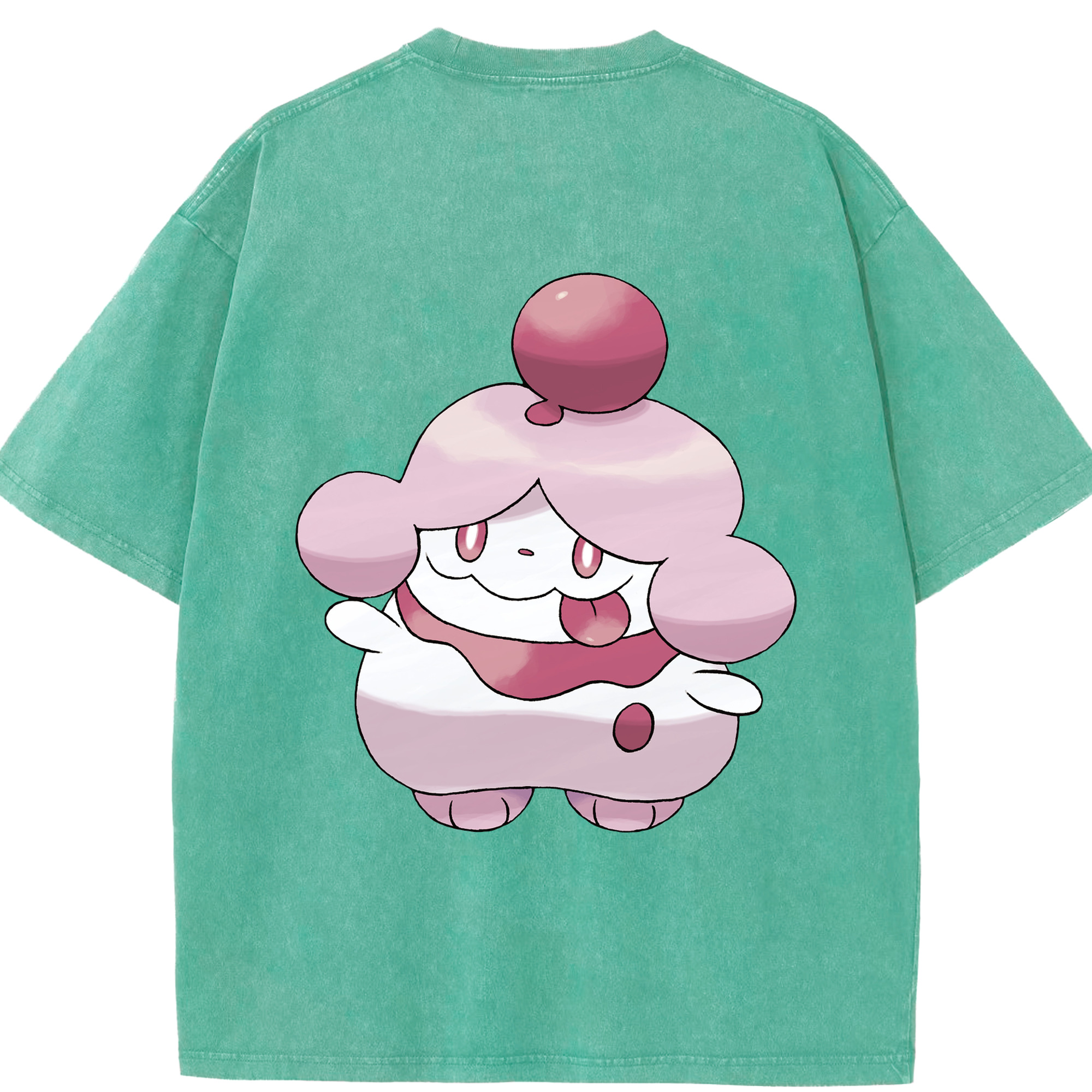 （画像用） ポケットモンスター Pokémon 綿100% ヴィンテージ風 半袖Tシャツ（背面プリント）